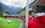 Schnappschuss im Bernina-Express