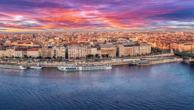 Budapest bei Sonnenuntergang