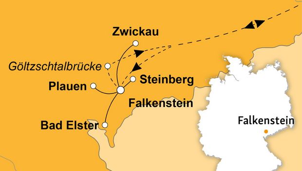 Ihre Reiseroute